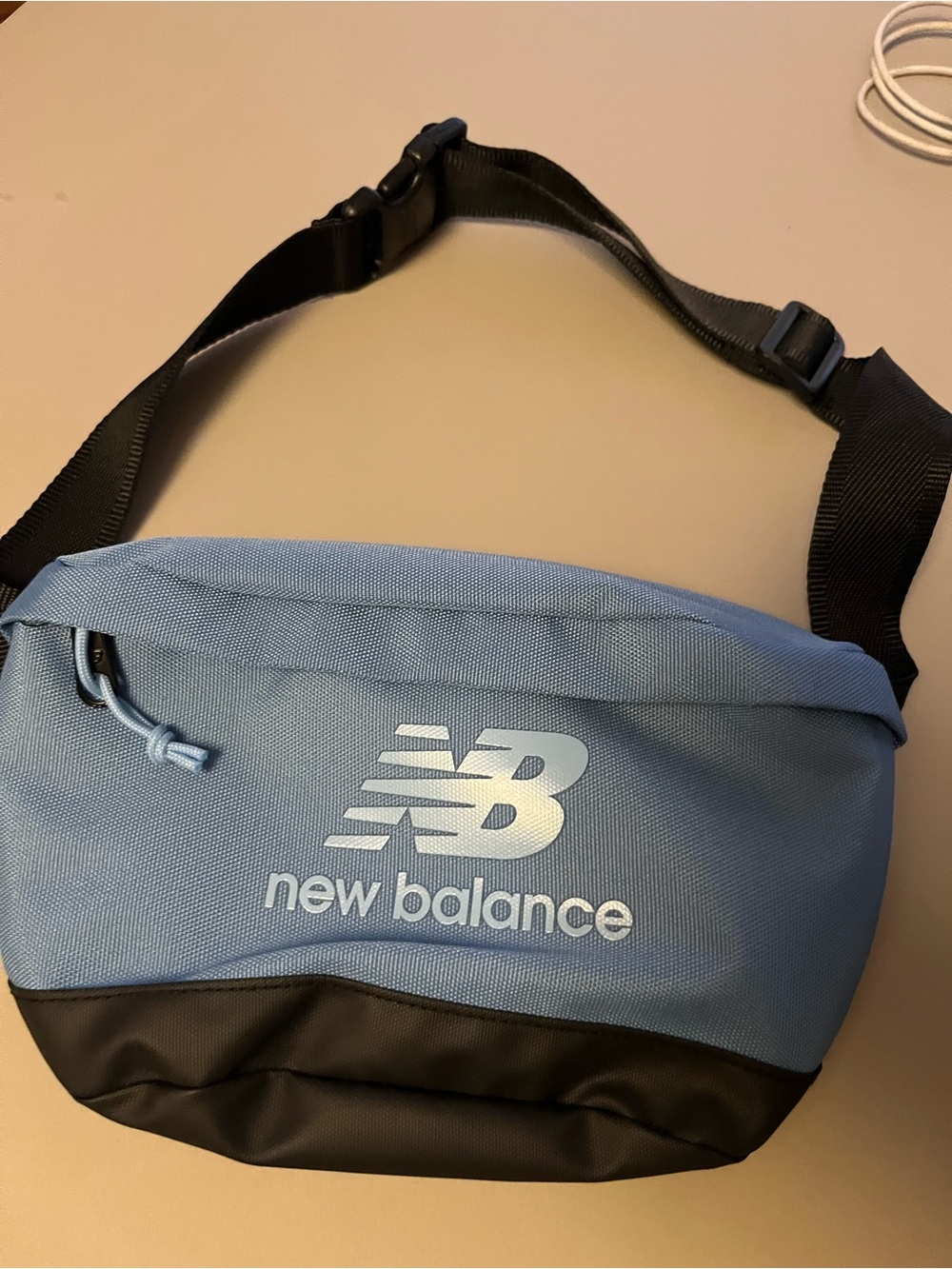 New Balance Sky Blue and Black Waist Bag